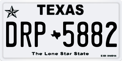 TX license plate DRP5882