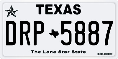 TX license plate DRP5887