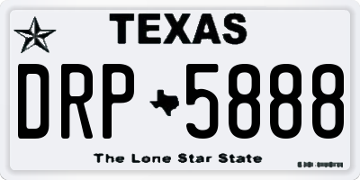 TX license plate DRP5888