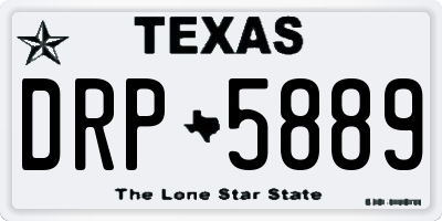 TX license plate DRP5889