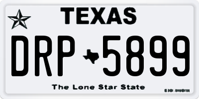 TX license plate DRP5899