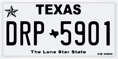 TX license plate DRP5901
