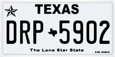 TX license plate DRP5902