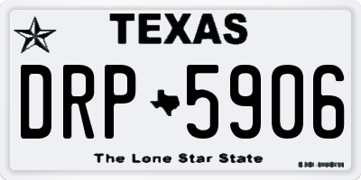 TX license plate DRP5906