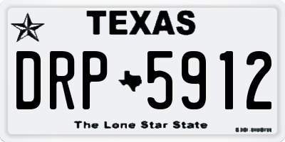 TX license plate DRP5912