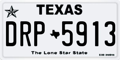 TX license plate DRP5913