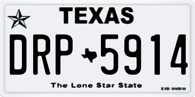 TX license plate DRP5914
