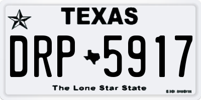 TX license plate DRP5917
