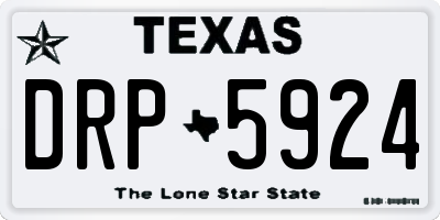 TX license plate DRP5924