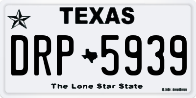 TX license plate DRP5939