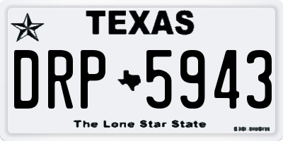TX license plate DRP5943