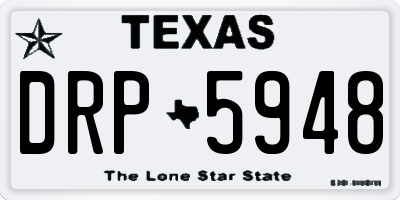 TX license plate DRP5948