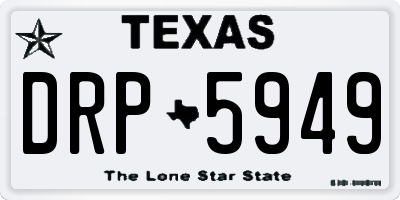 TX license plate DRP5949