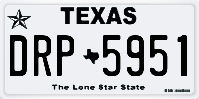 TX license plate DRP5951