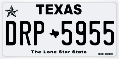 TX license plate DRP5955