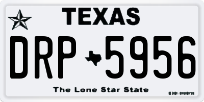 TX license plate DRP5956