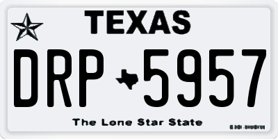 TX license plate DRP5957