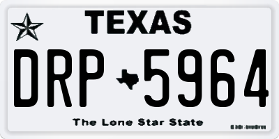TX license plate DRP5964