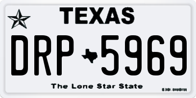 TX license plate DRP5969