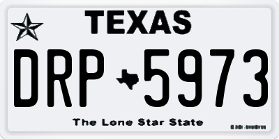 TX license plate DRP5973