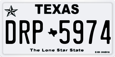 TX license plate DRP5974