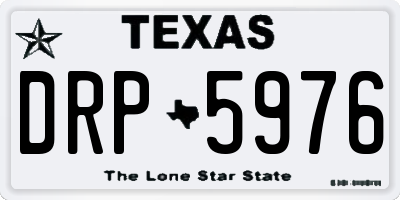TX license plate DRP5976