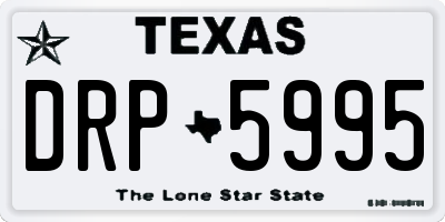 TX license plate DRP5995