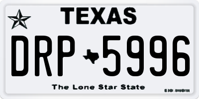 TX license plate DRP5996