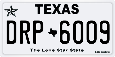 TX license plate DRP6009