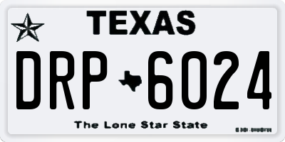 TX license plate DRP6024