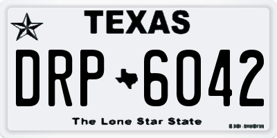 TX license plate DRP6042