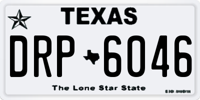 TX license plate DRP6046