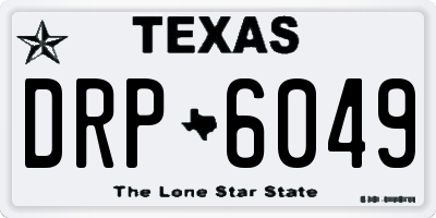 TX license plate DRP6049