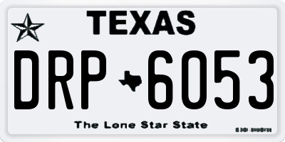 TX license plate DRP6053