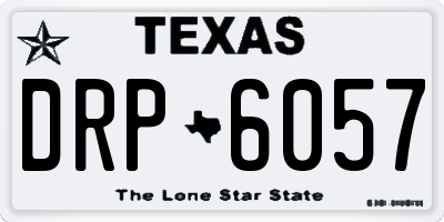 TX license plate DRP6057