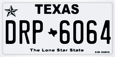 TX license plate DRP6064