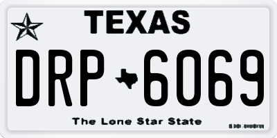 TX license plate DRP6069