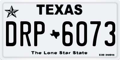 TX license plate DRP6073