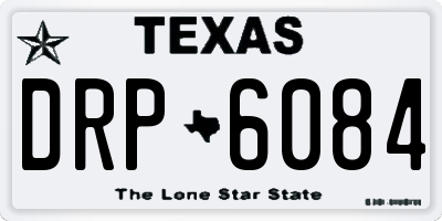 TX license plate DRP6084