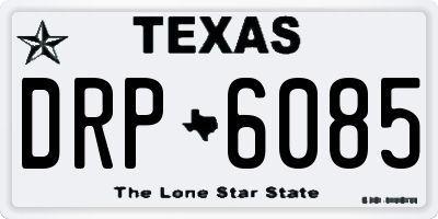 TX license plate DRP6085