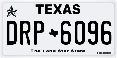 TX license plate DRP6096