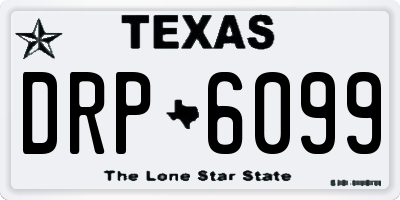 TX license plate DRP6099