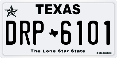 TX license plate DRP6101