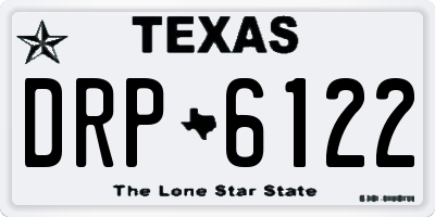 TX license plate DRP6122