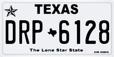 TX license plate DRP6128