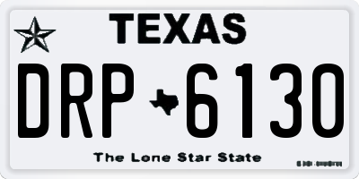 TX license plate DRP6130