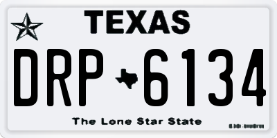 TX license plate DRP6134