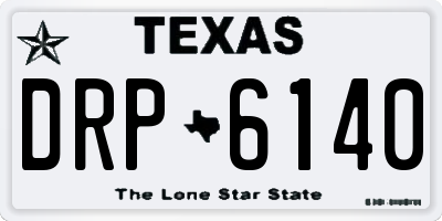 TX license plate DRP6140