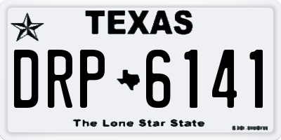 TX license plate DRP6141