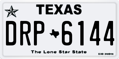 TX license plate DRP6144